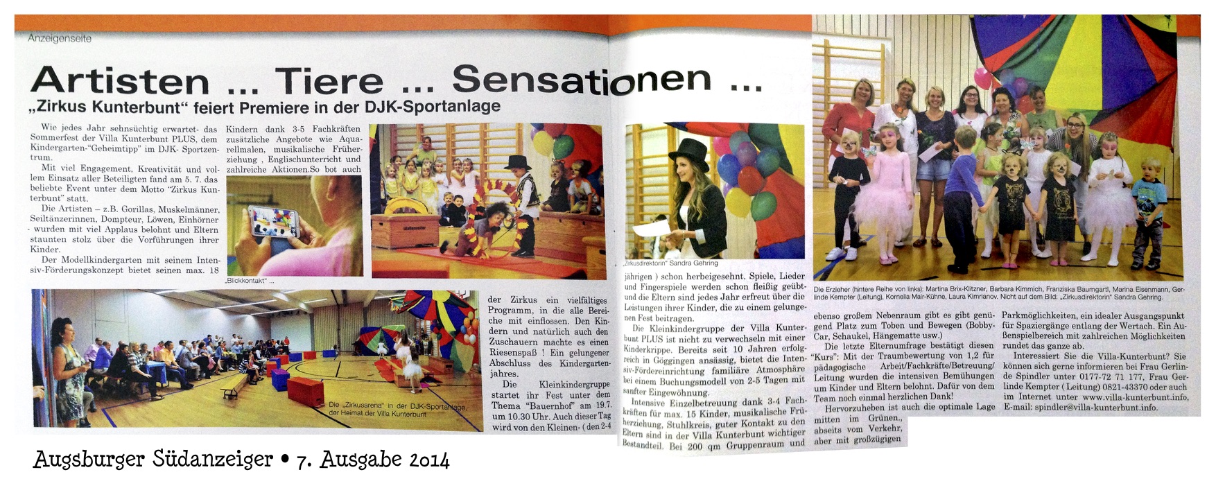 Kindergarten-Sommerfest der Villa Kunterbunt 2014